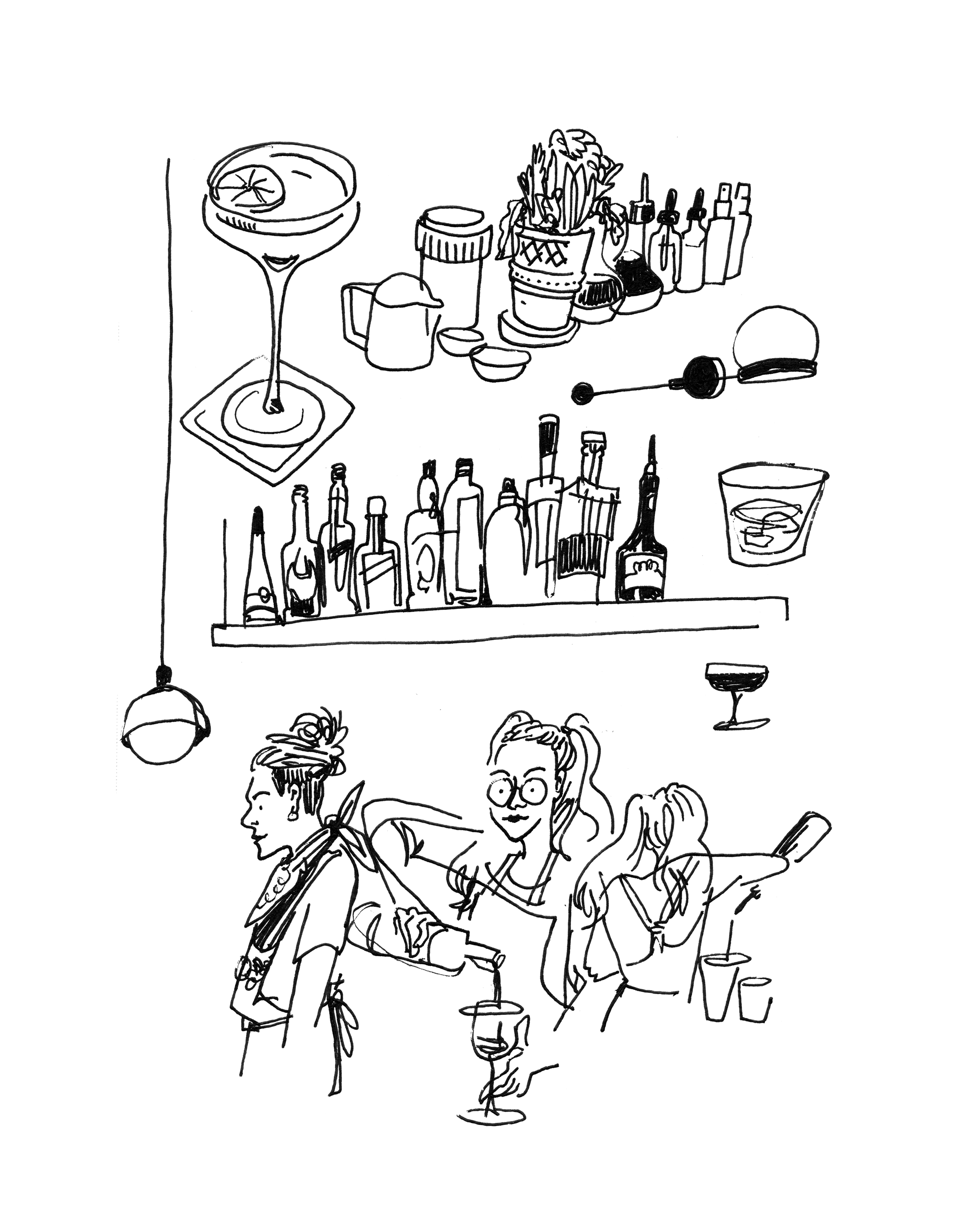 Bar Julian - Sketchbook Print