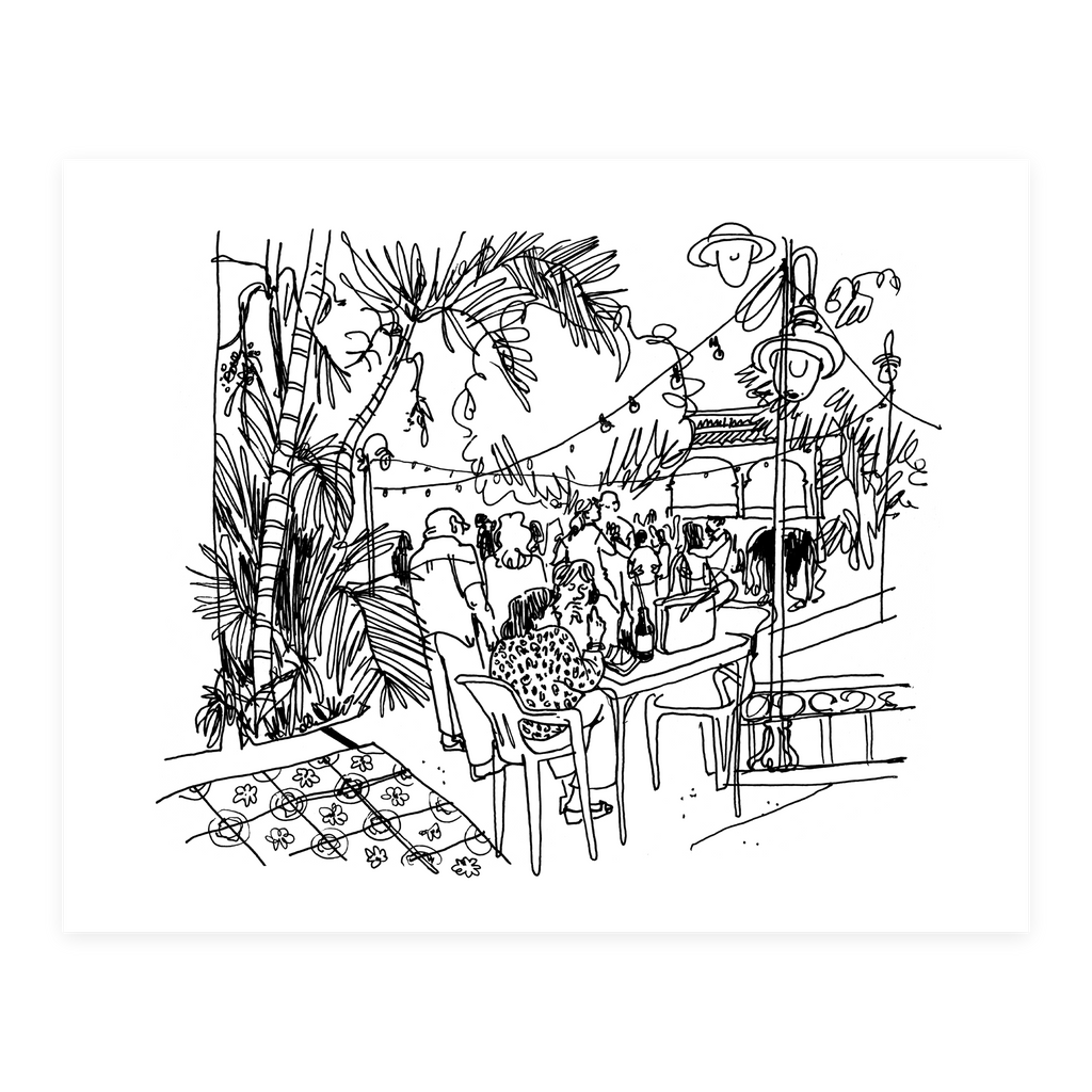 Parque de Santiago - Sketchbook Print