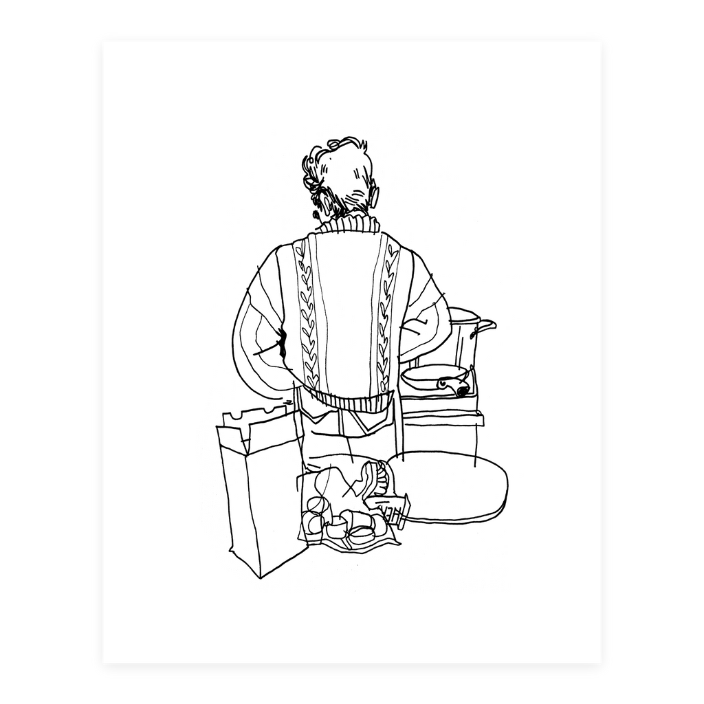 Kitchen - Sketchbook Print