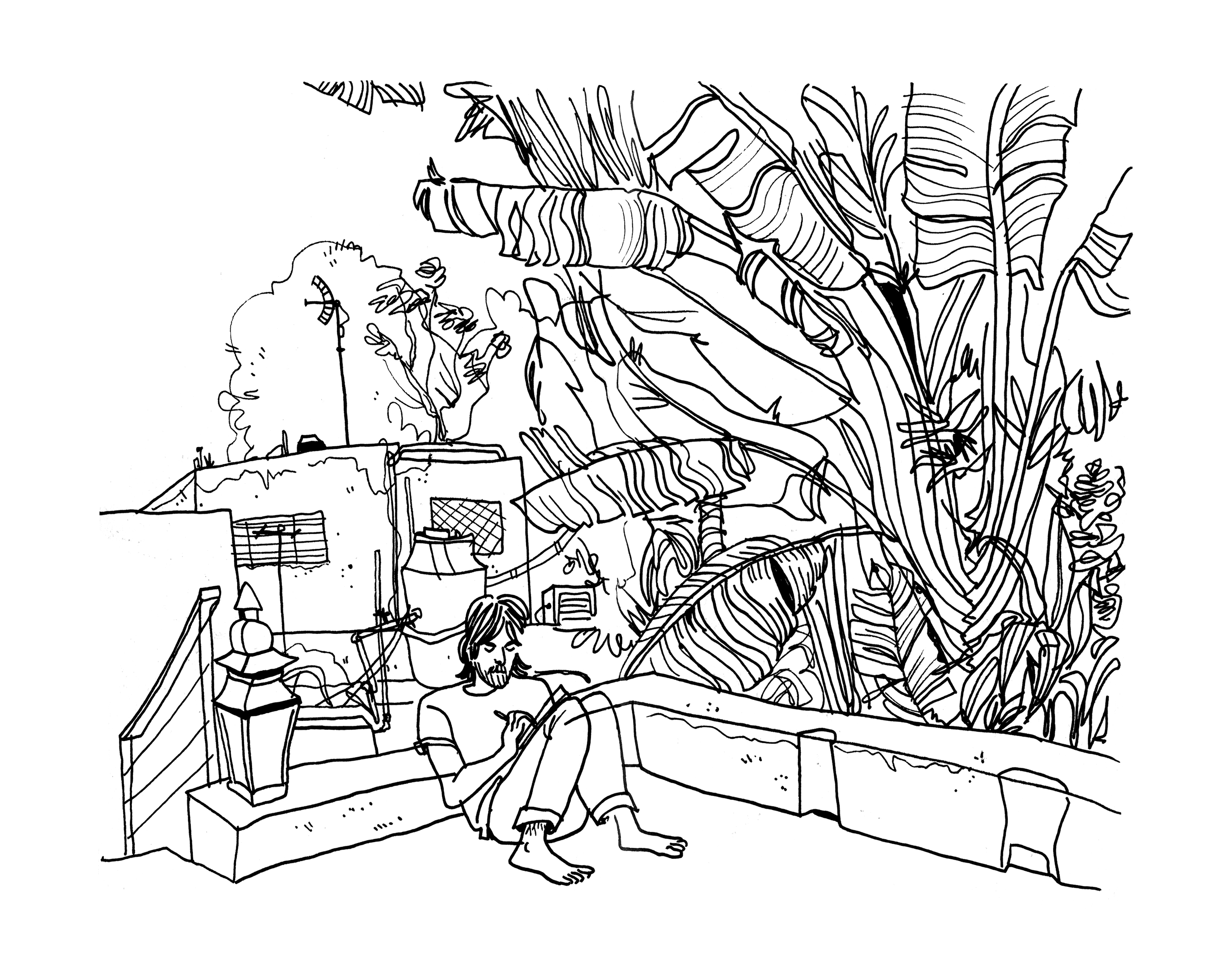 Casa Azul de Santiago #2 - Sketchbook Print