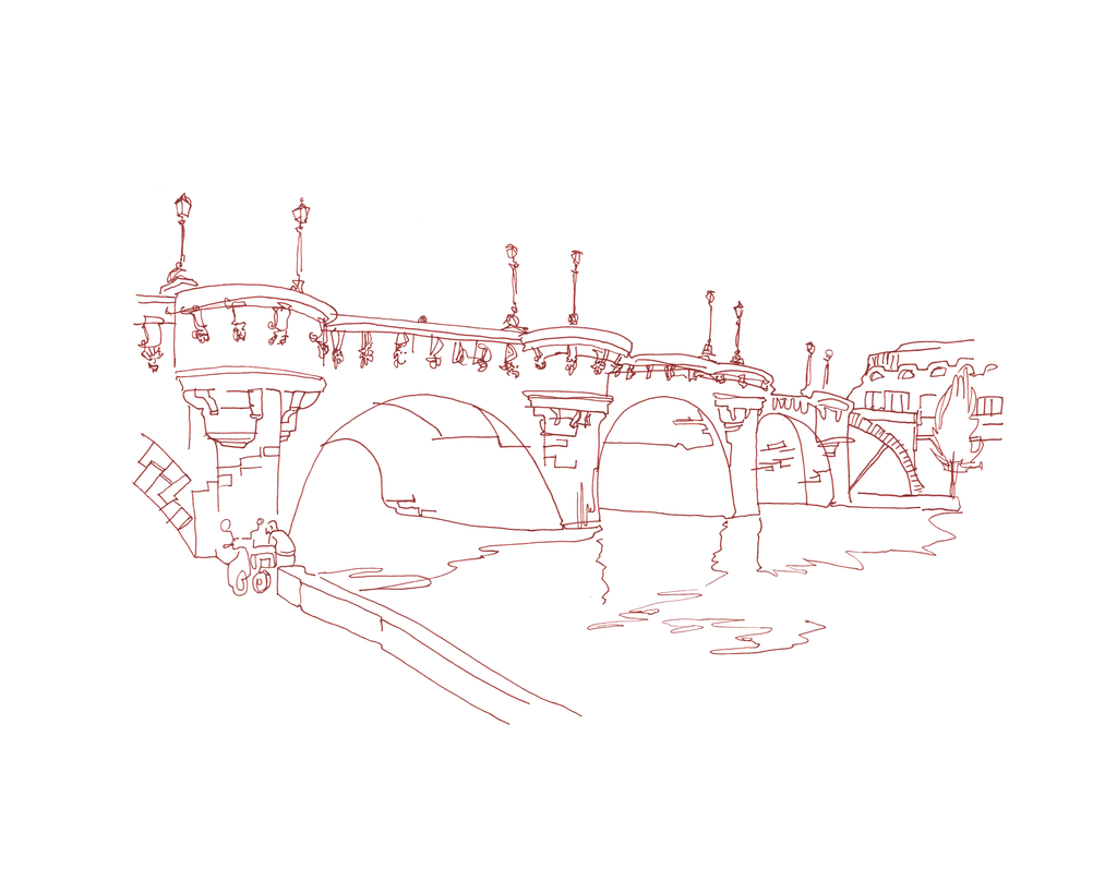 The Seine - Sketchbook Print