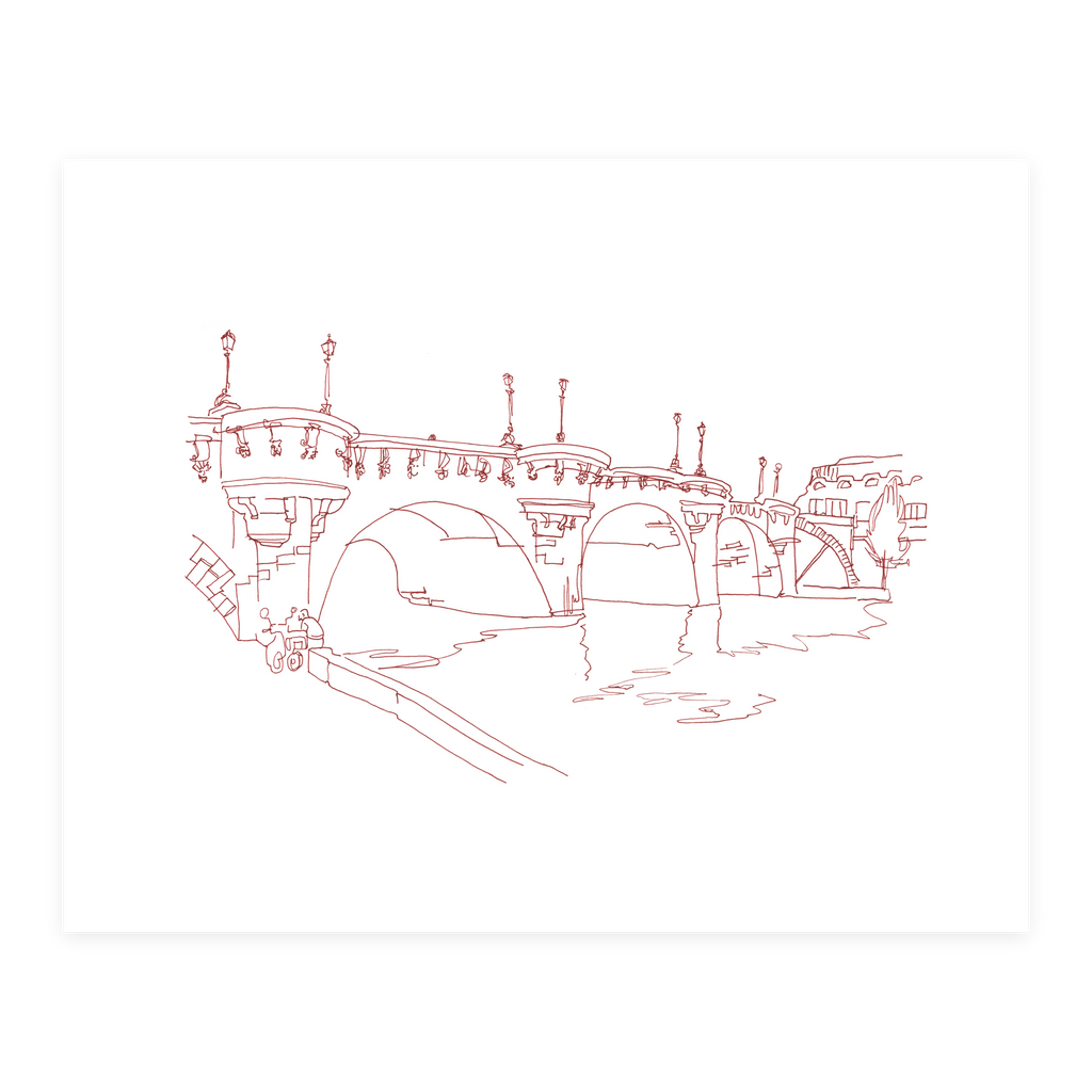 The Seine - Sketchbook Print