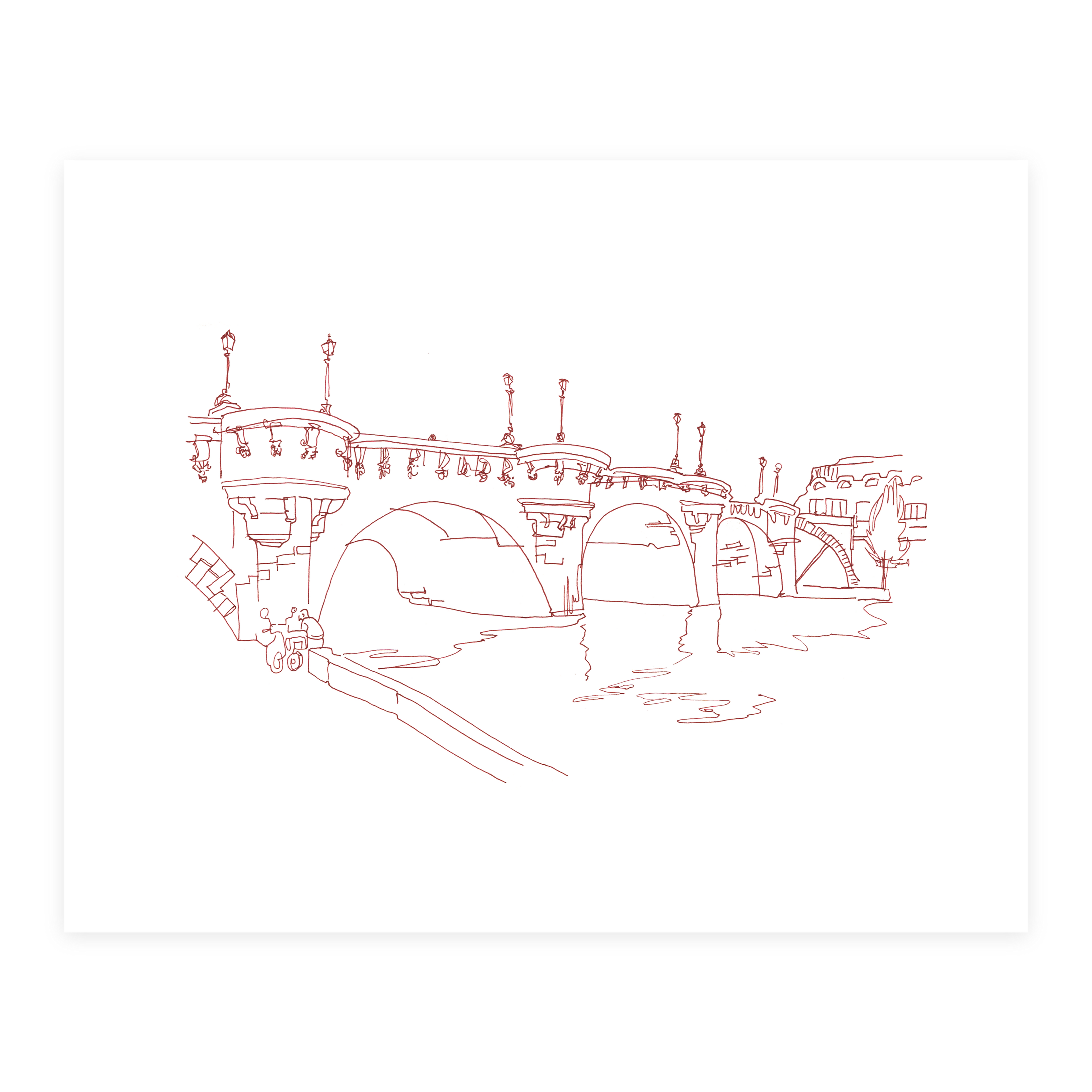 The Seine - Sketchbook Print
