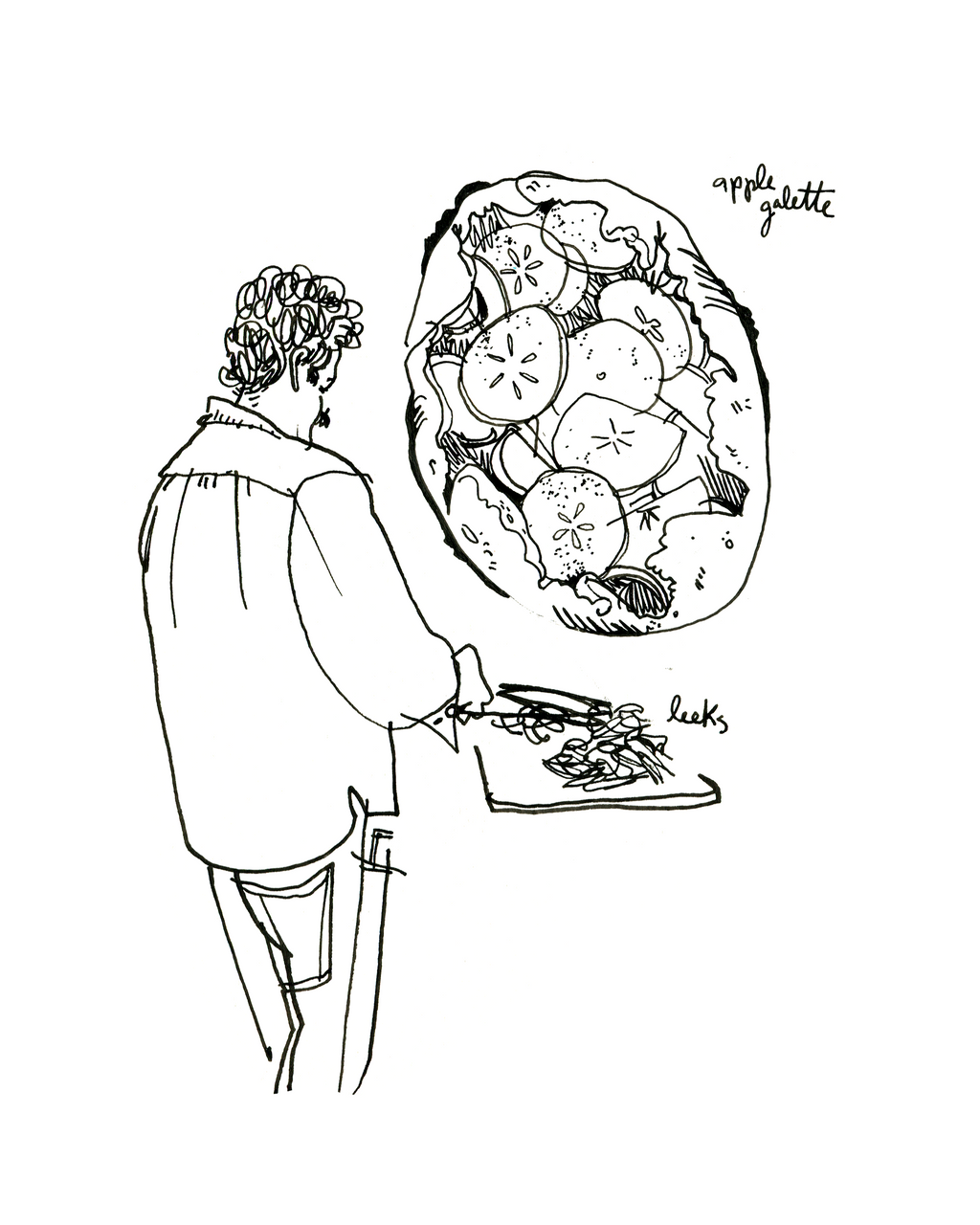 Apple Galette - Sketchbook Print