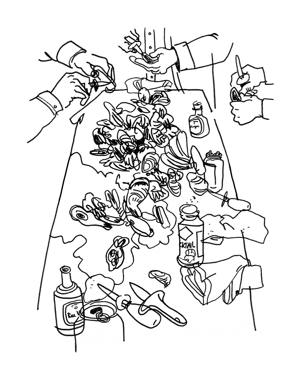 Oyster Roast - Sketchbook Print