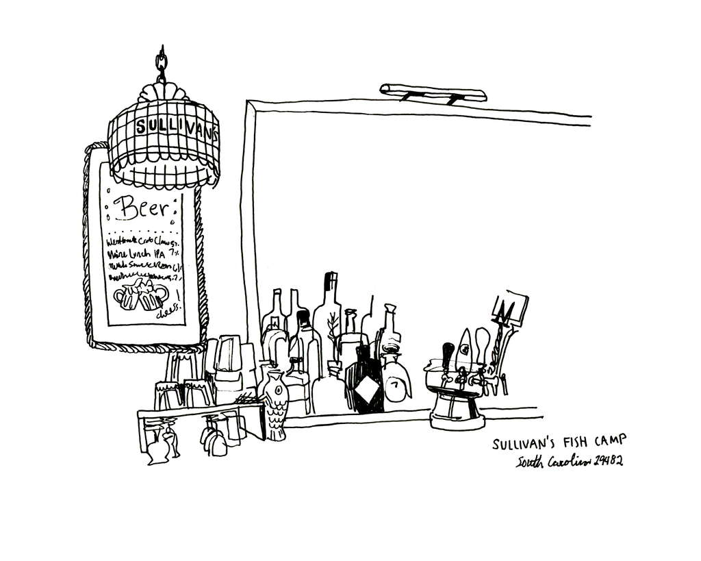 Sullivan's Fish Camp - Sketchbook Print