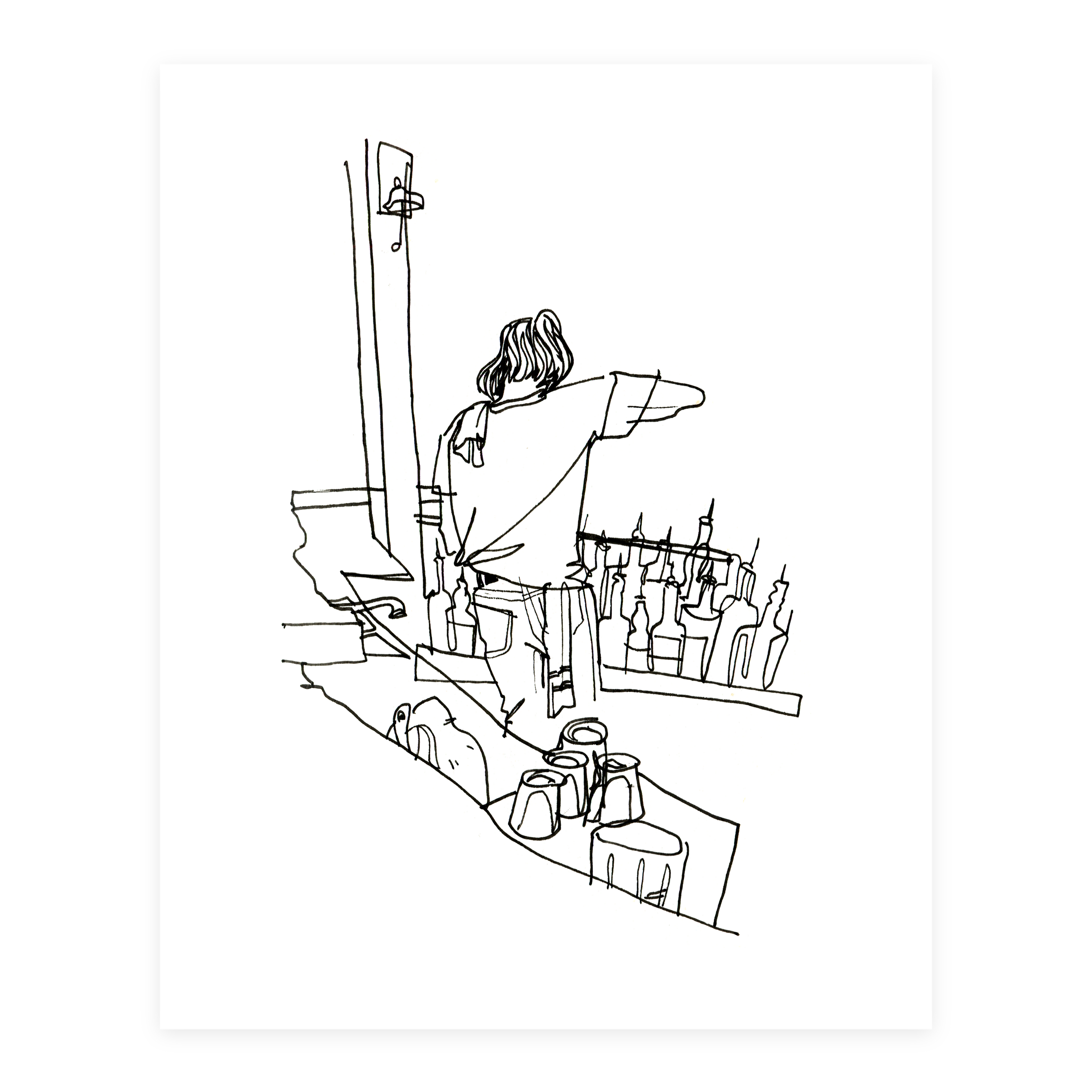 Lone Wolf #1 - Sketchbook Print