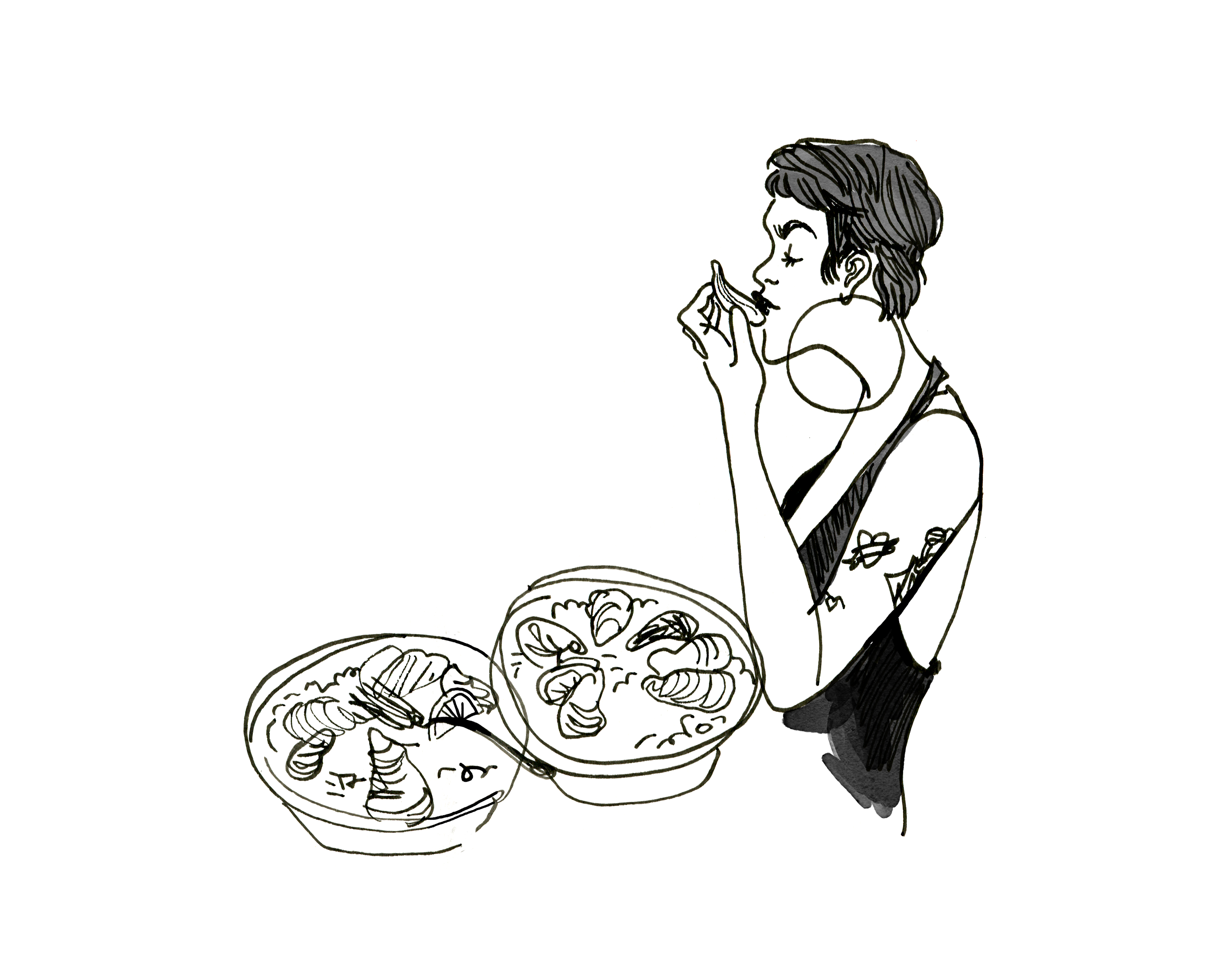 Oysters #1 - Sketchbook Print