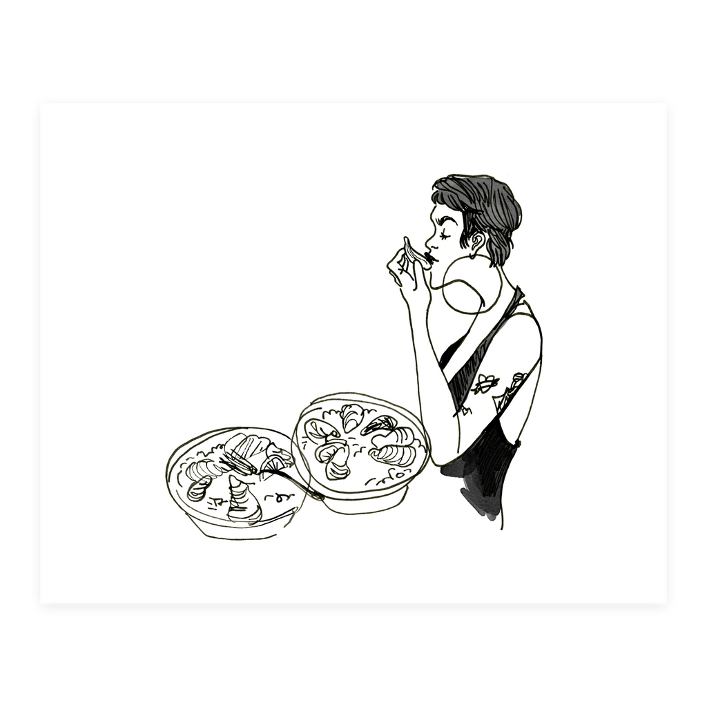 Oysters #1 - Sketchbook Print
