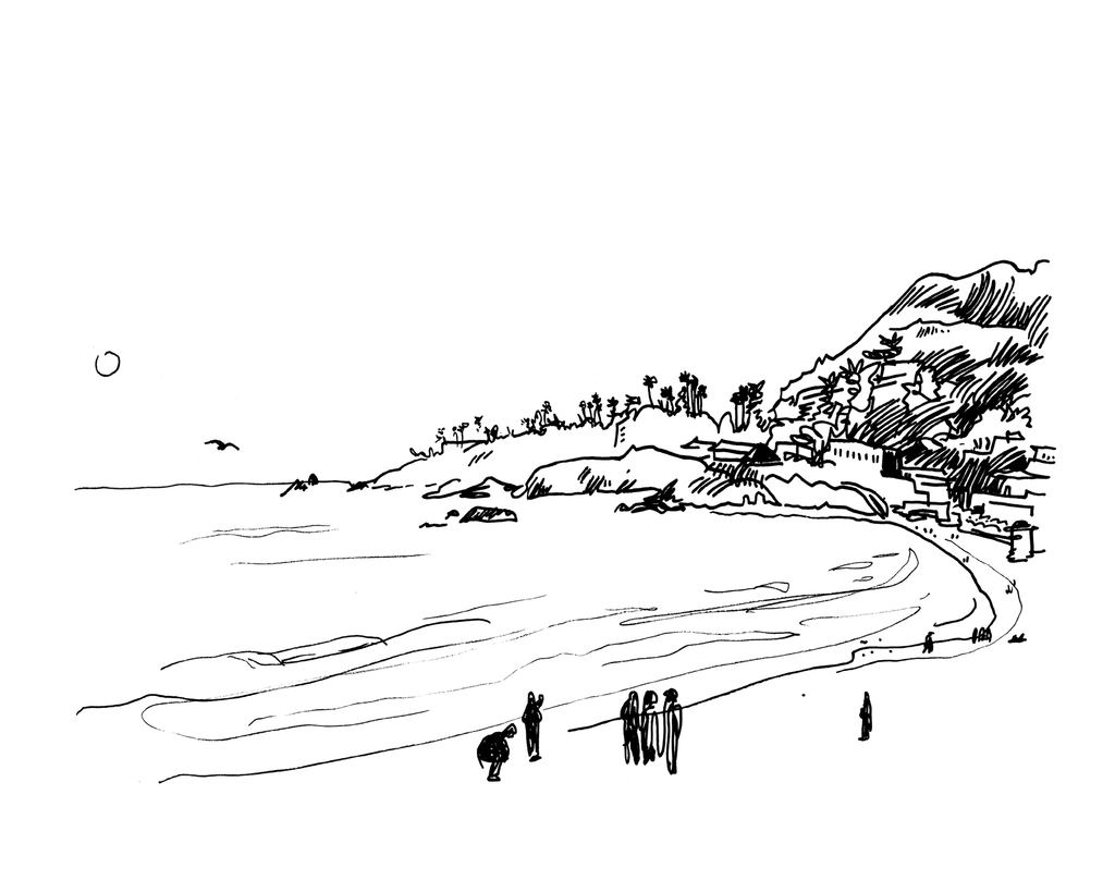 Laguna Beach - Sketchbook Print