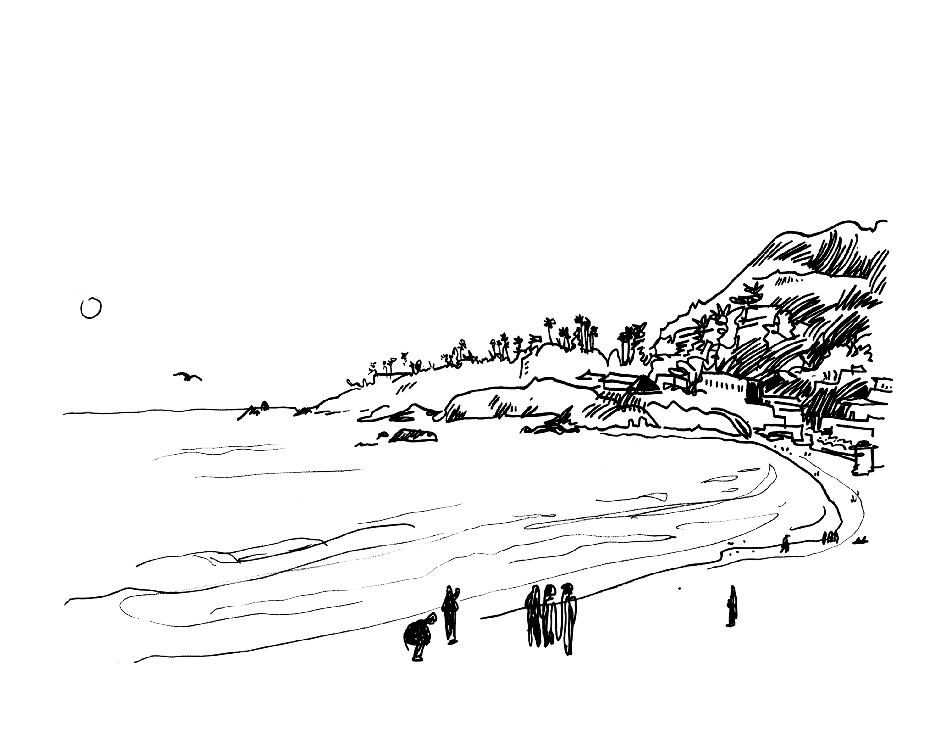 Laguna Beach - Sketchbook Print