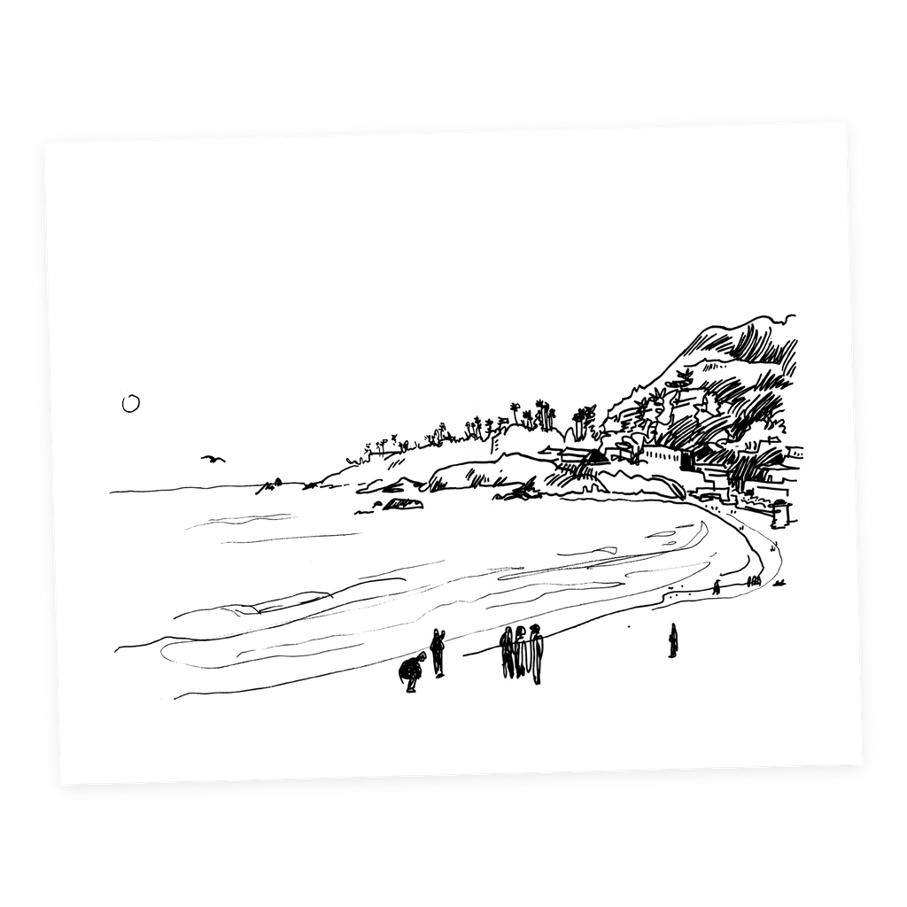 Laguna Beach - Sketchbook Print