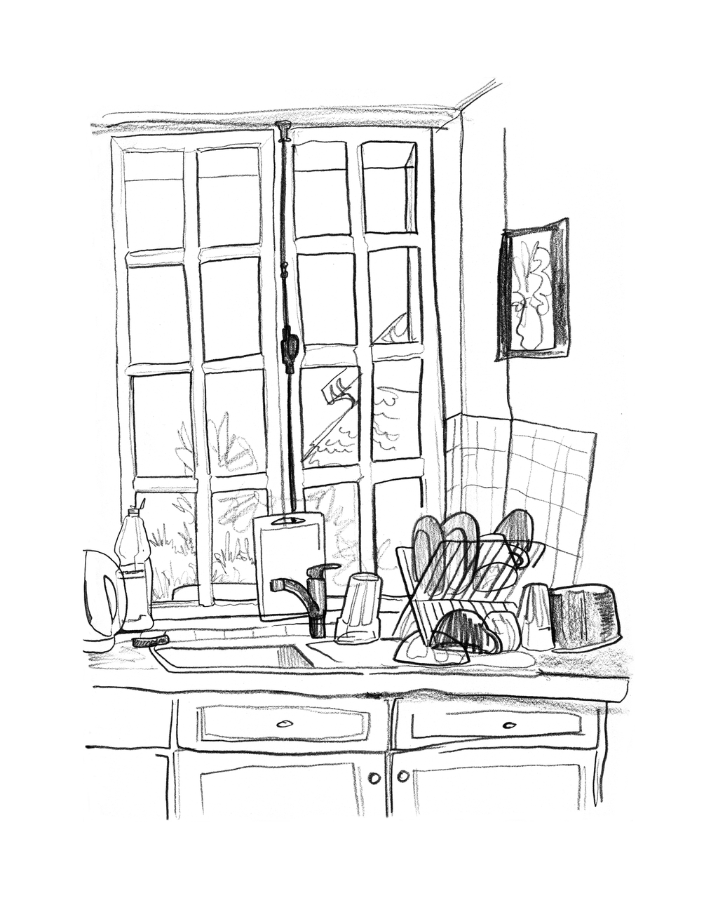 Orqueveaux Kitchen - Sketchbook Print