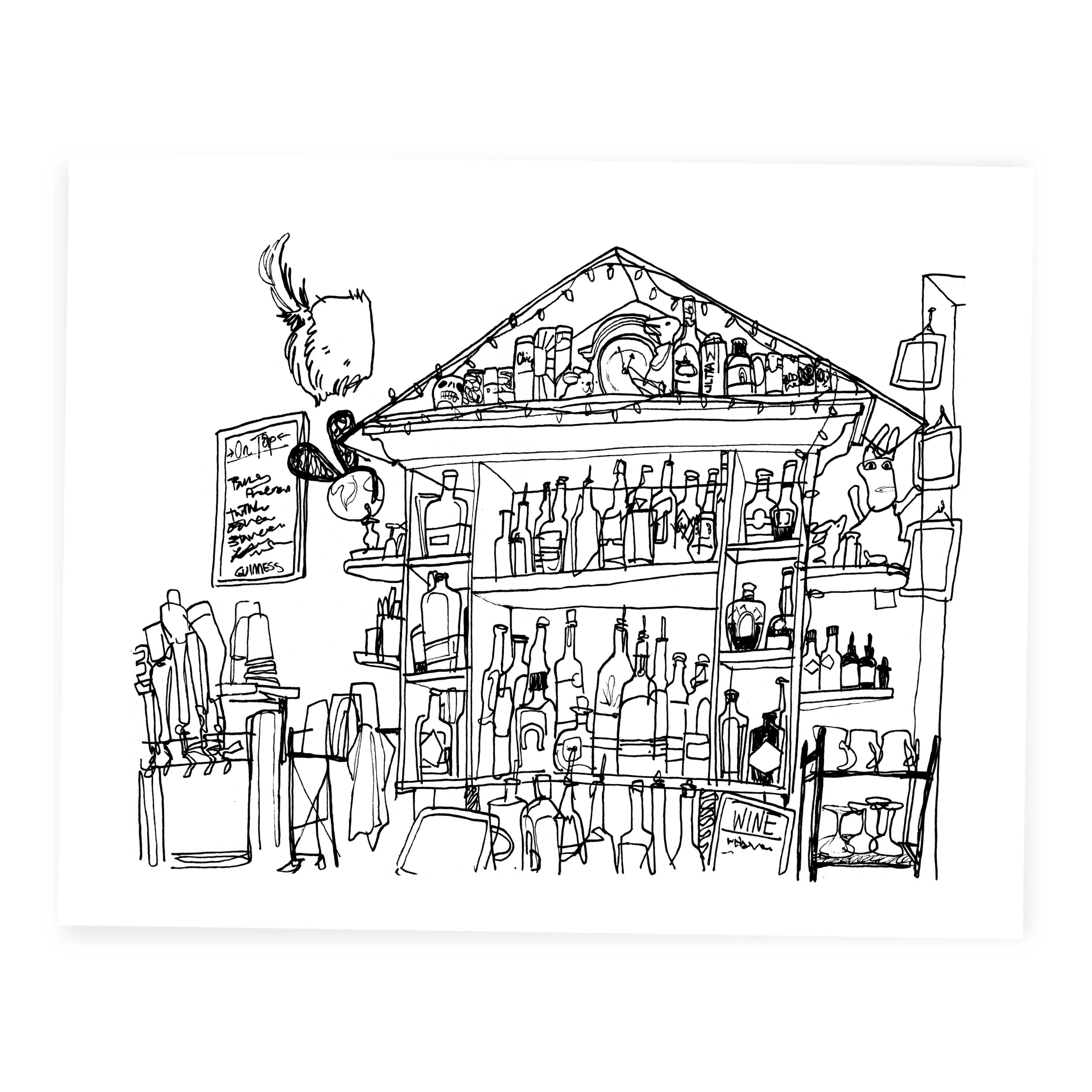 Black Rabbit - Sketchbook Print