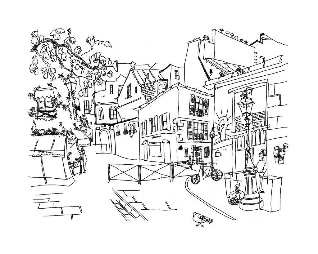 Le Marais - Sketchbook Print