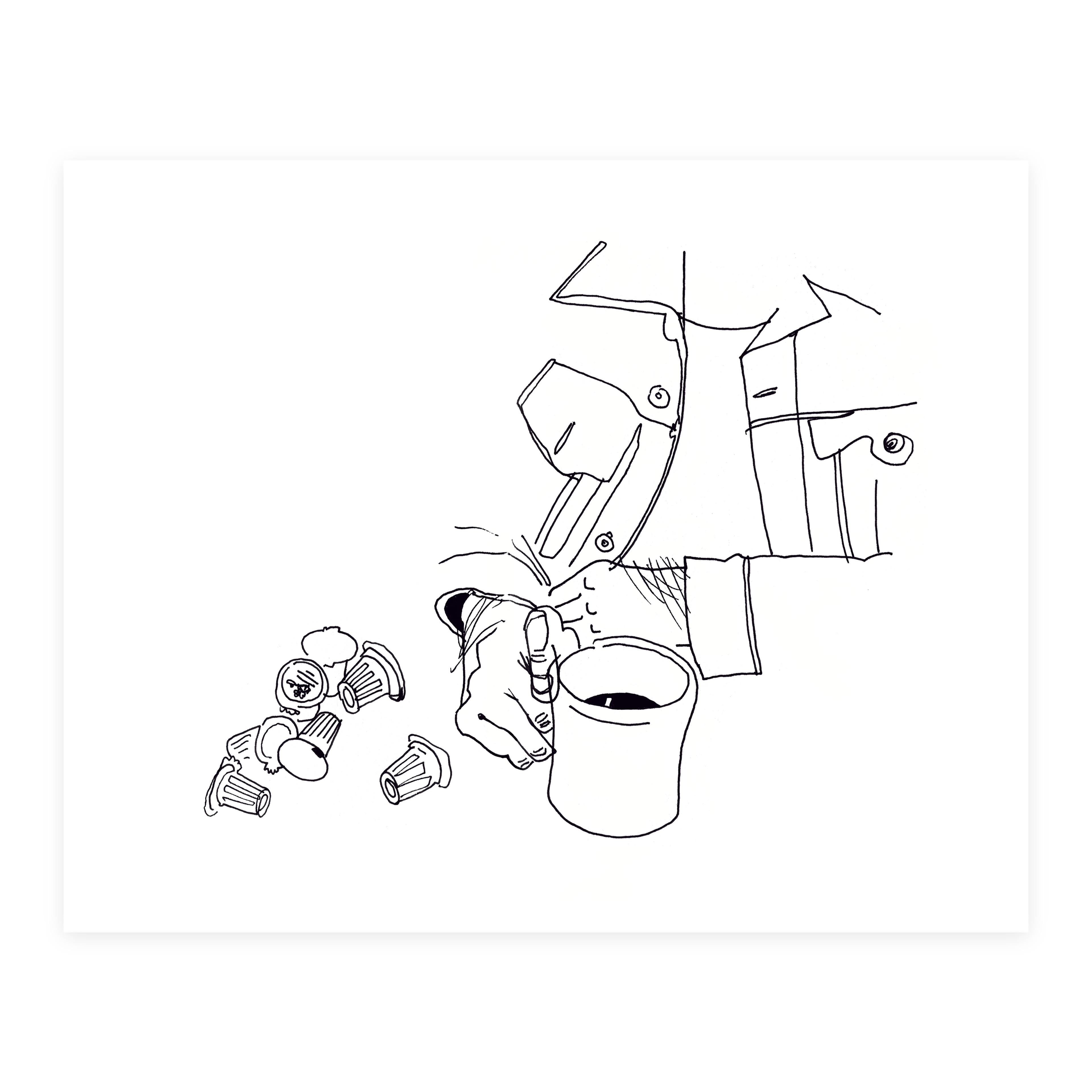 Waffle House - Sketchbook Print