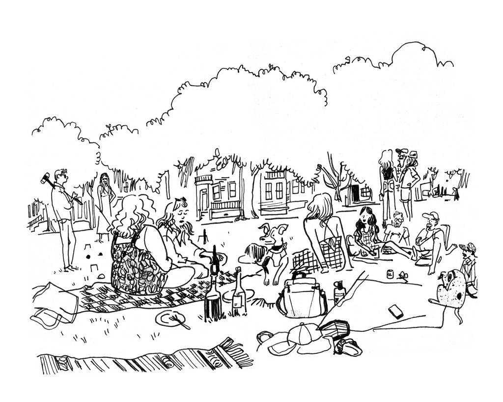 Forsyth Park - Sketchbook Print