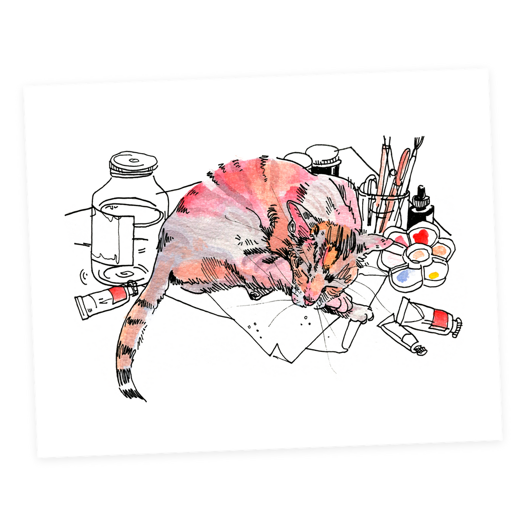 Stanzi in Watercolor - Sketchbook Print