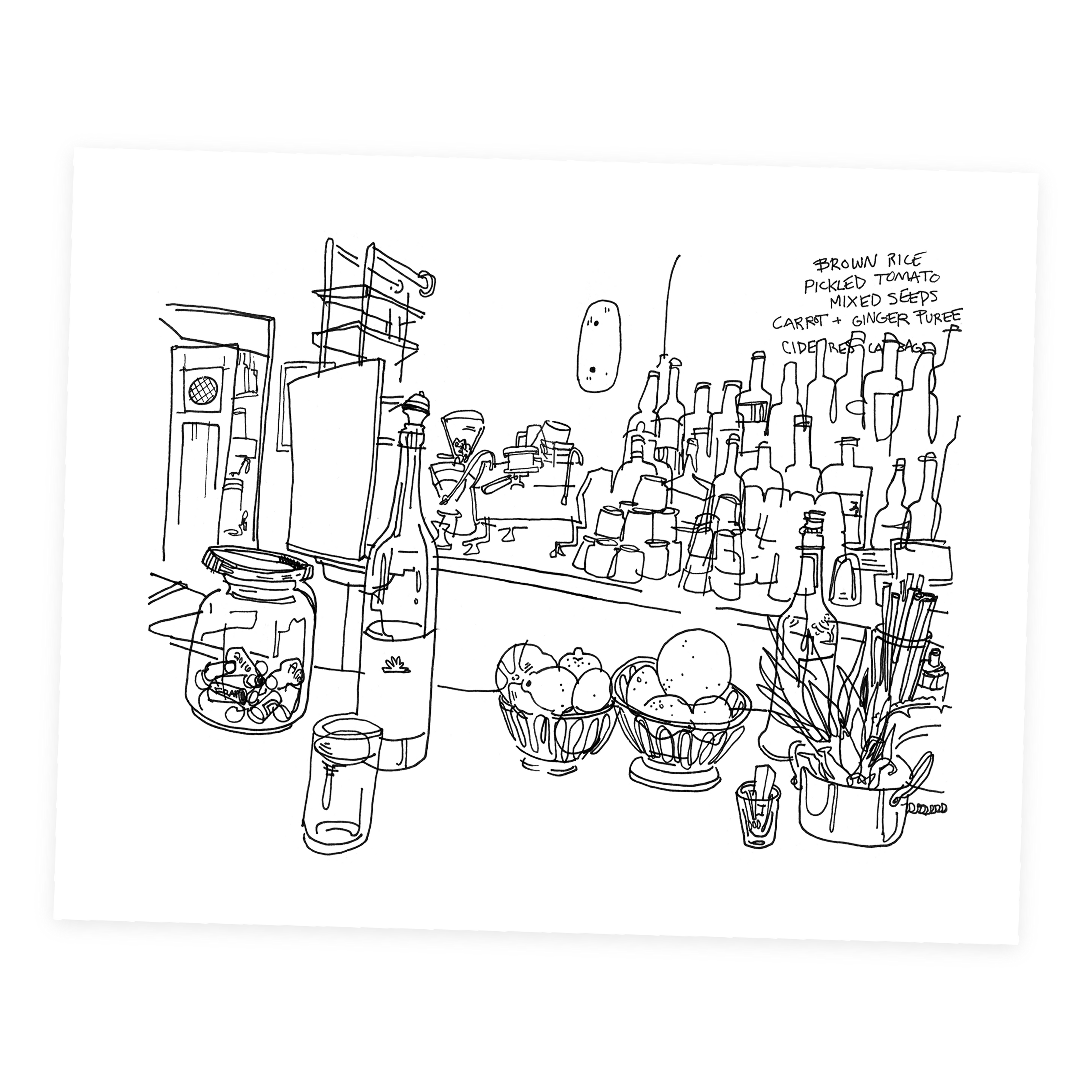 Fat Radish - Sketchbook Print