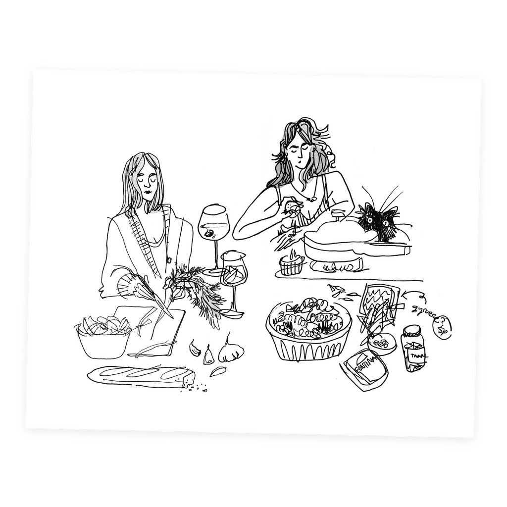 Hickory Smoked Gruyére - Sketchbook Print