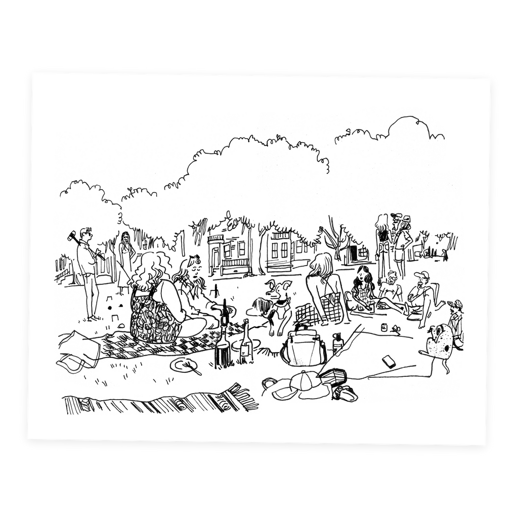 Forsyth Park - Sketchbook Print