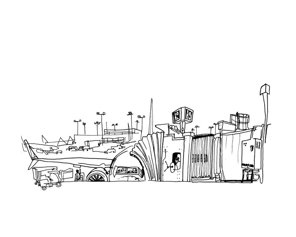 Midway Terminal - Sketchbook Print