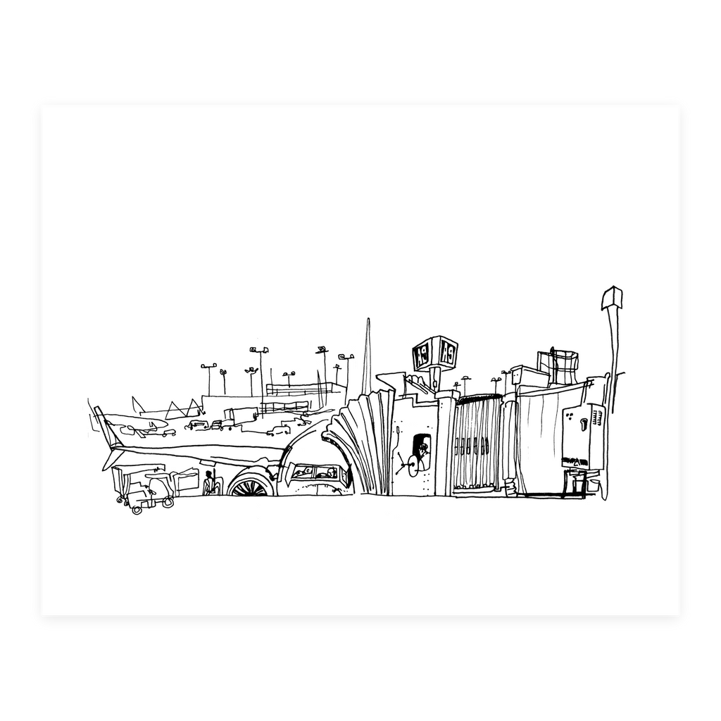 Midway Terminal - Sketchbook Print