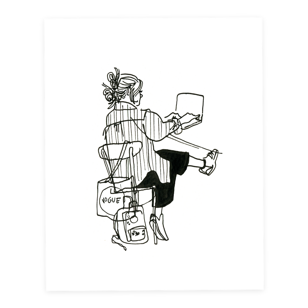 Bag Lady - Sketchbook Print