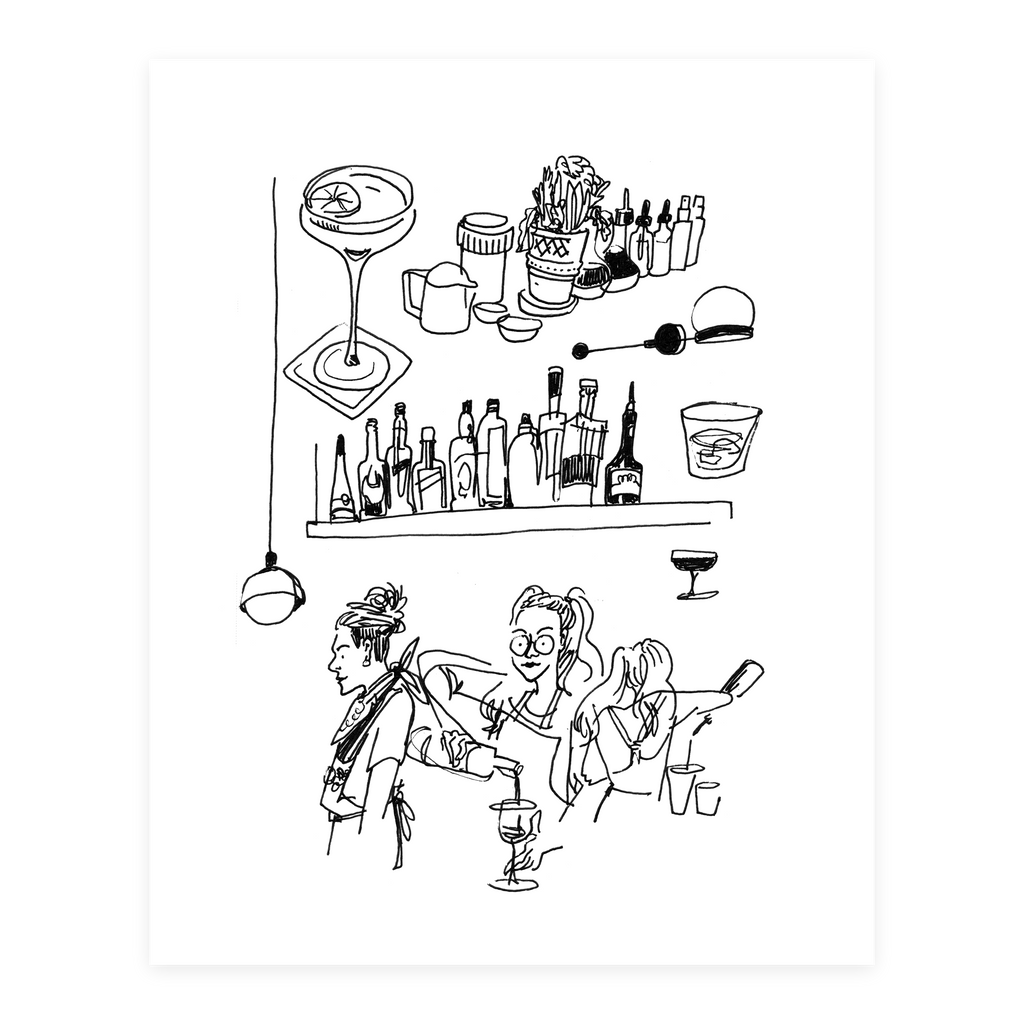Bar Julian - Sketchbook Print