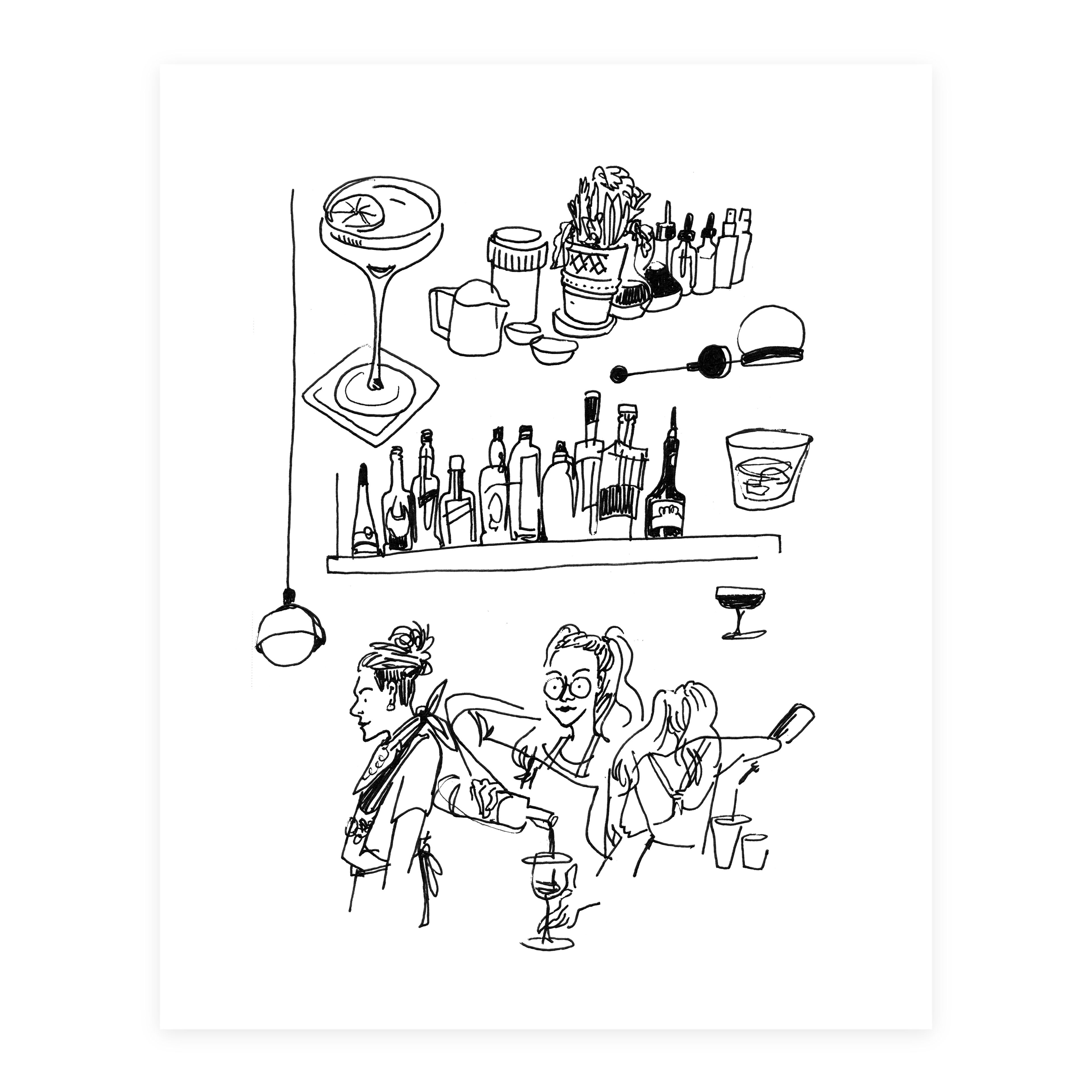 Bar Julian - Sketchbook Print