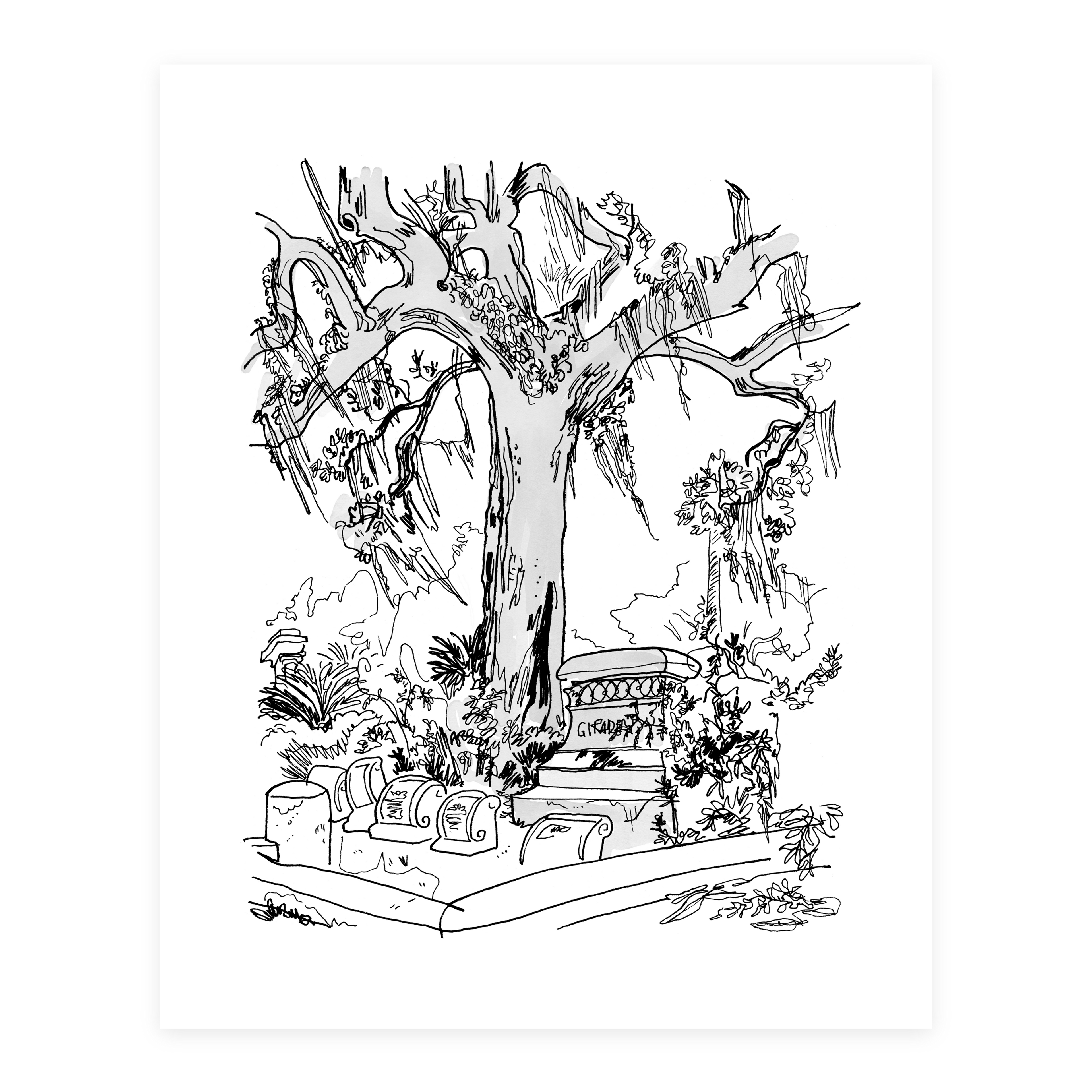 Bonaventure Cemetery - Sketchbook Print