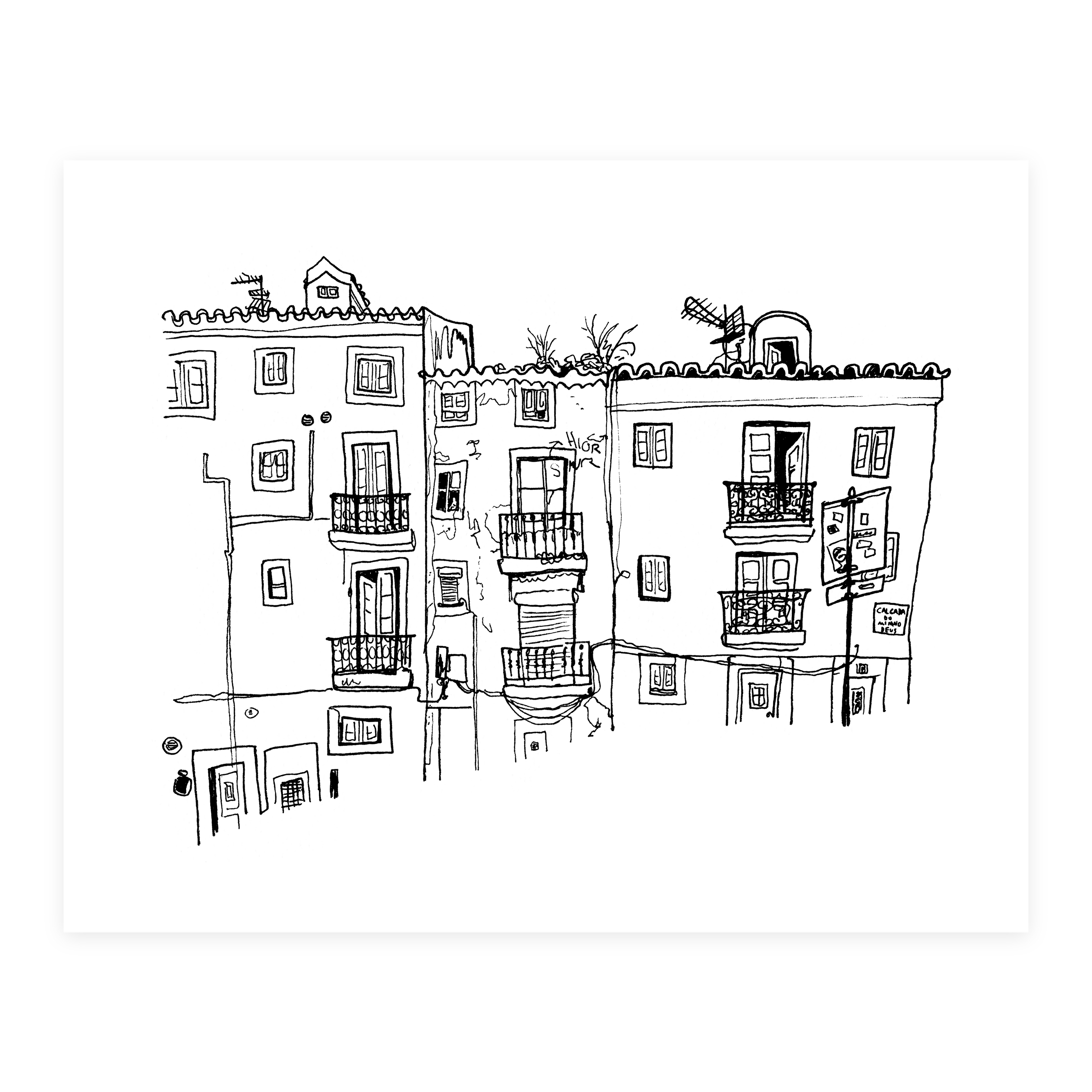 Lisbon #1 - Sketchbook Print