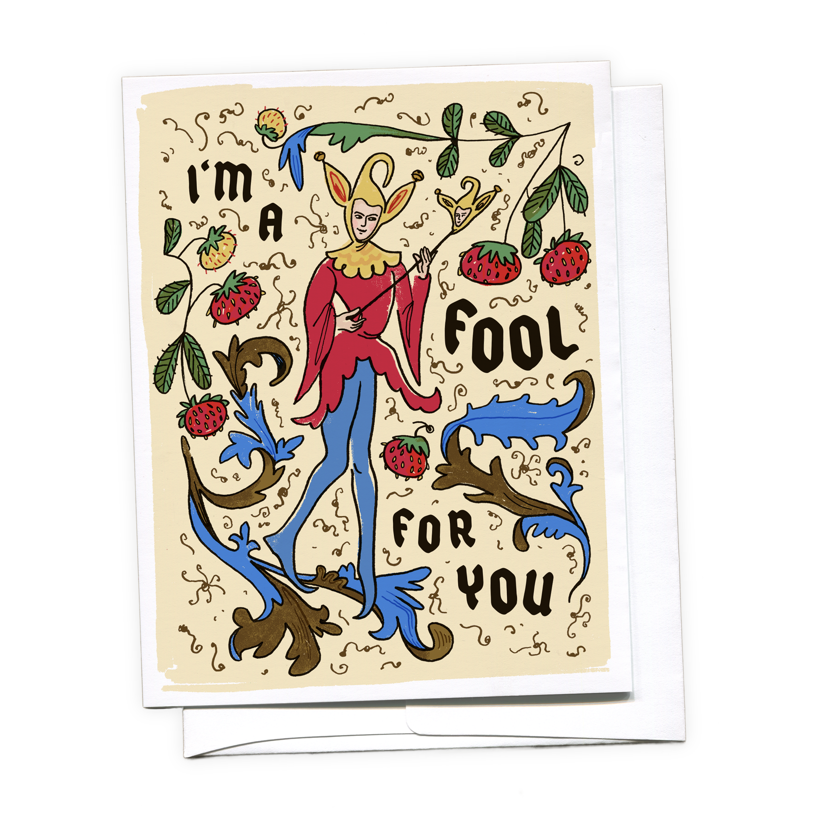 I'm A Fool For You - Romantic Renaissance Greeting Card