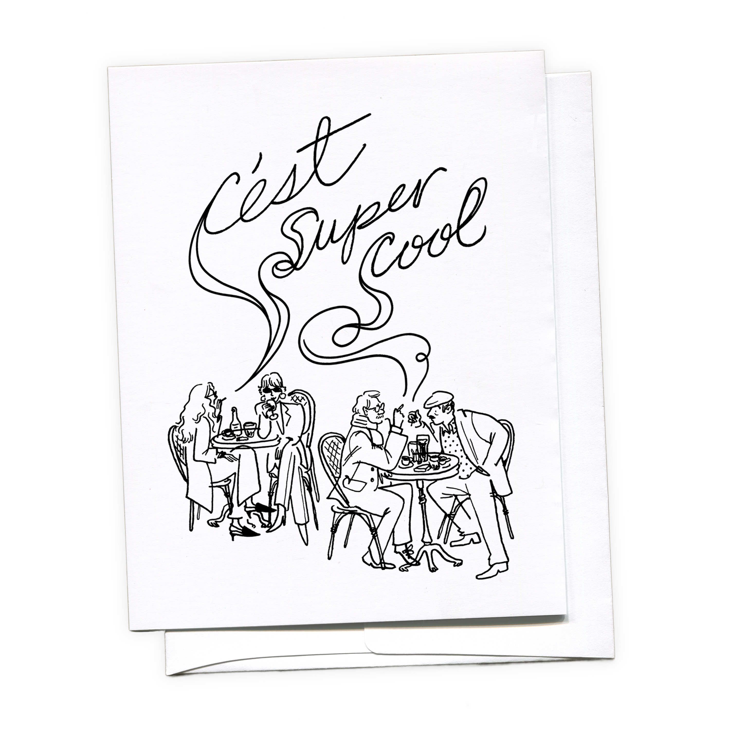 C'est Super Cool - Greeting Card