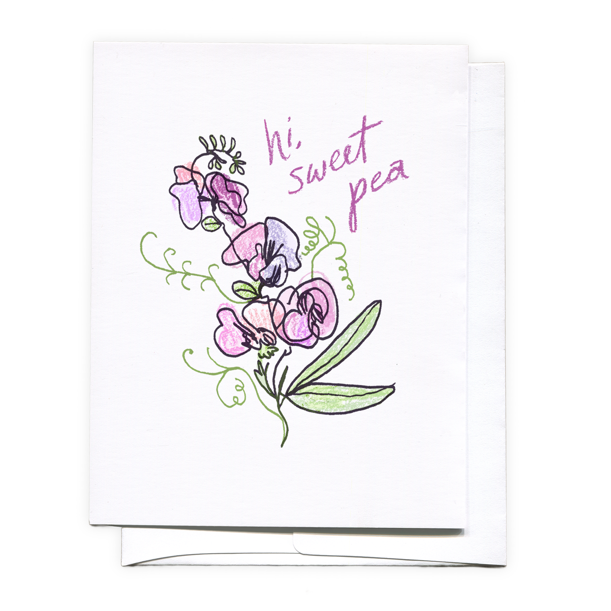 Hi, Sweet Pea - Greeting Card