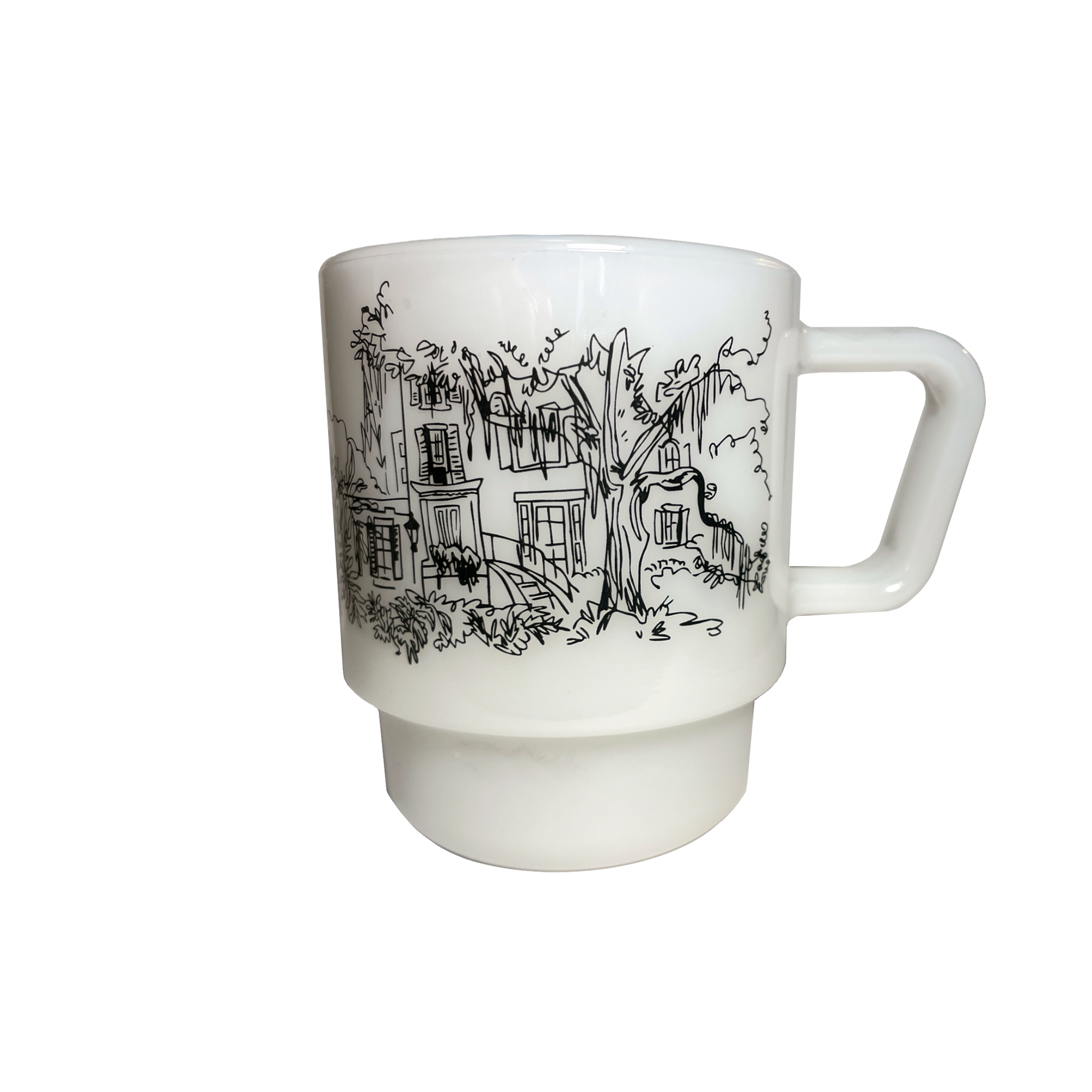 Milk Glass Mug - Savannah Sketchbook